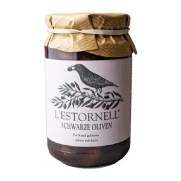 Aceitunas Negras con hueso. L´Stornell
